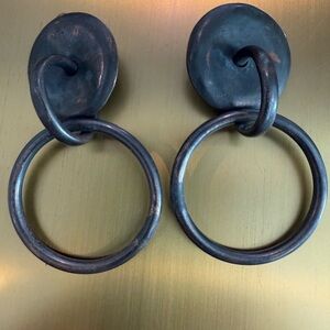 RARE VINTAGE MONIES STATEMENT EARRINGS  CLIP ON